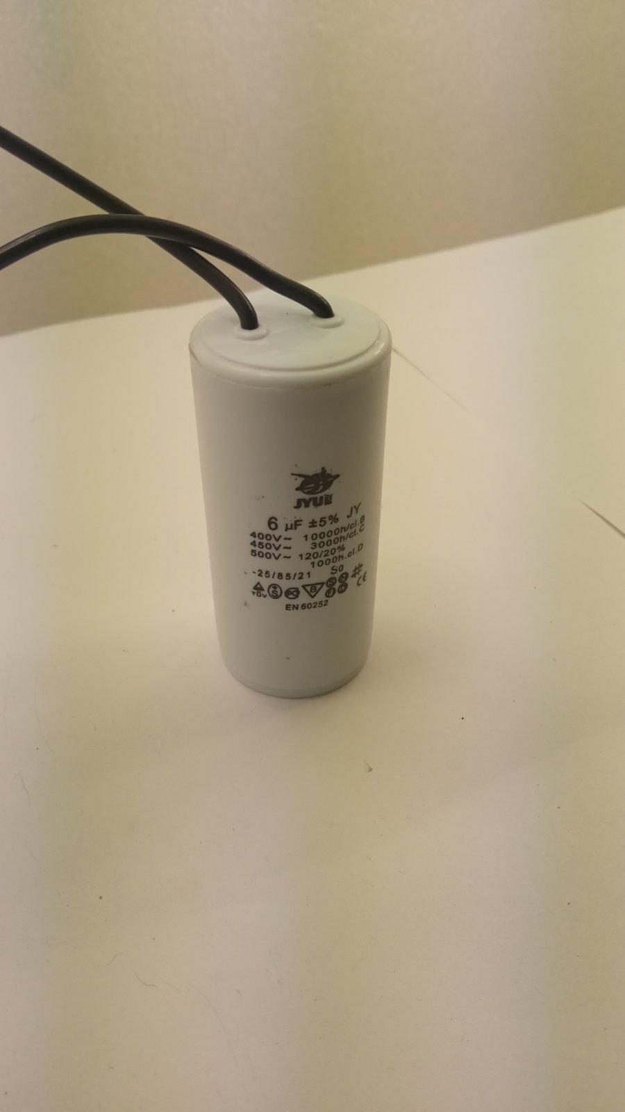 Конденсатор пусковой CBB-60 6 mkF 450V - фото 2