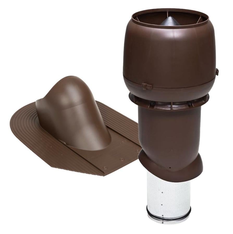Выход вентиляционный Vilpe для битумной черепицы утепленный Ø 160 мм 500 мм 8017 Коричневый (30078864)