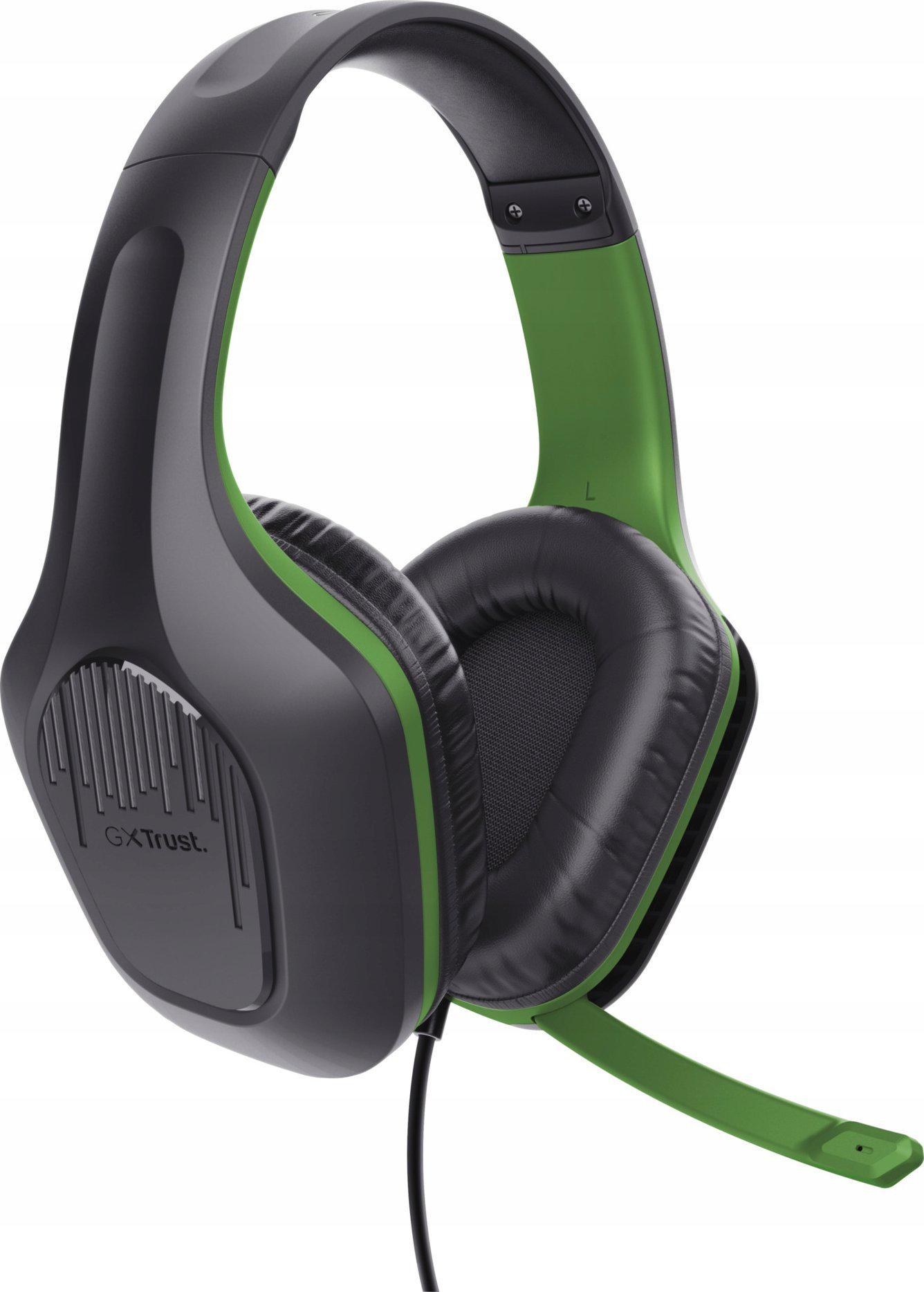 Навушники з мікрофоном Trust GXT 415X Zirox Black/Green (24994)