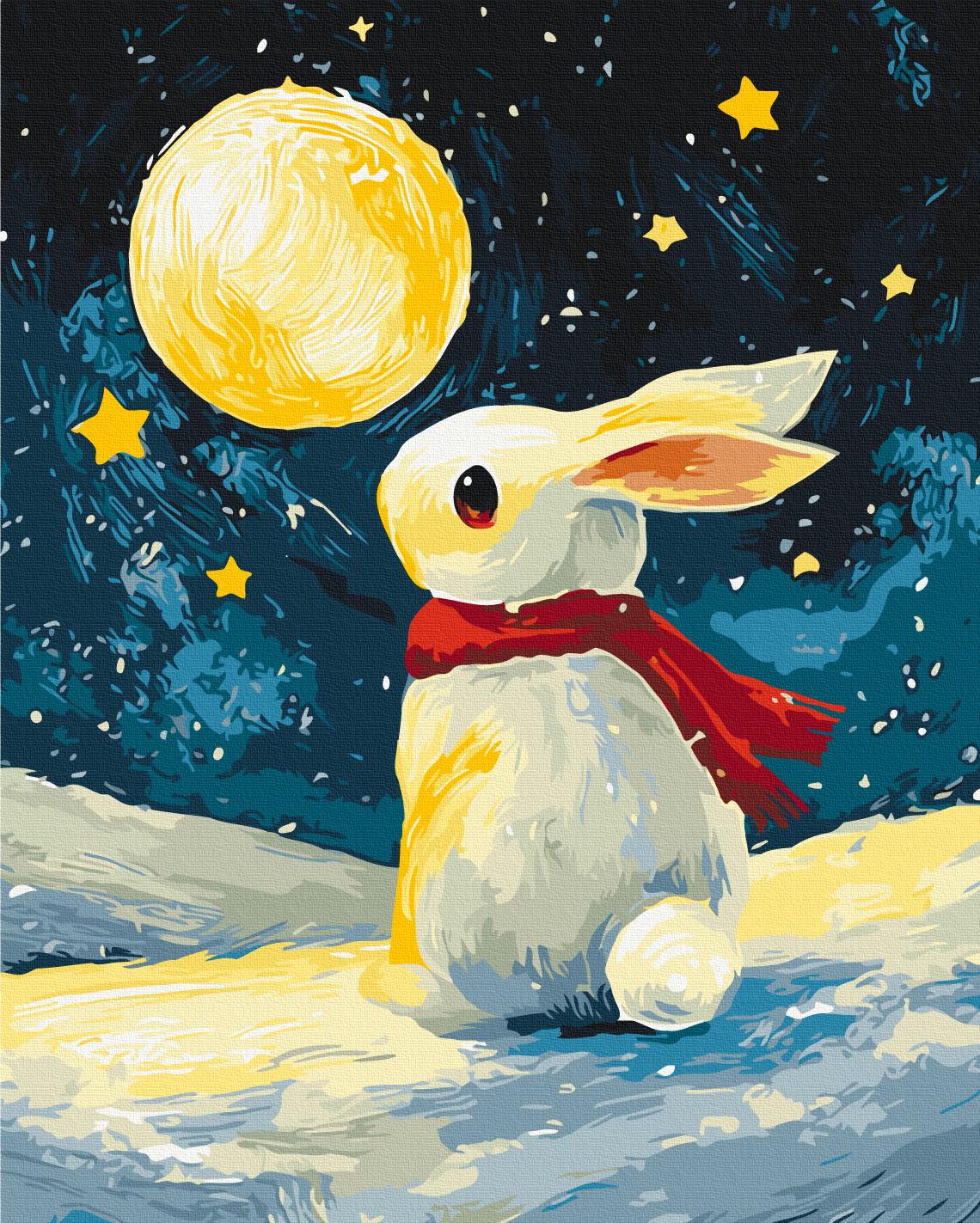 Картина по номерам Brushme Белый зимний принц 40x50 см (BS54496)