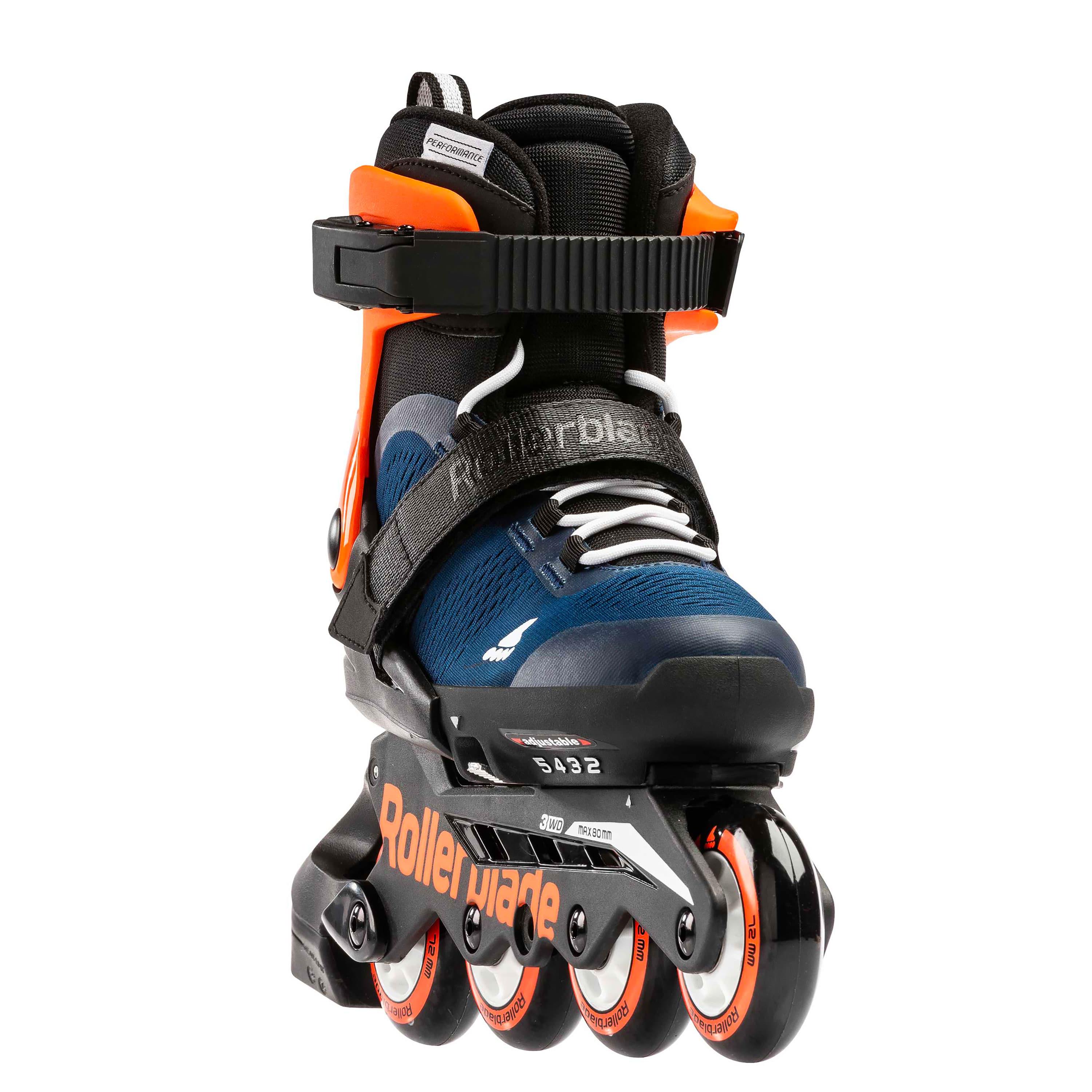 Дитячі ролики з комплектом захисту Rollerblade Microblade Combo 2021 р. 36-40.5 Чорно-помаранчевий - фото 2