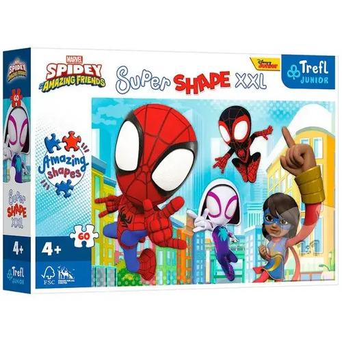 Пазлы картонные Trefl Марвел Шустрый Спайдей 3-4 года 60 эл. XXL (50012)