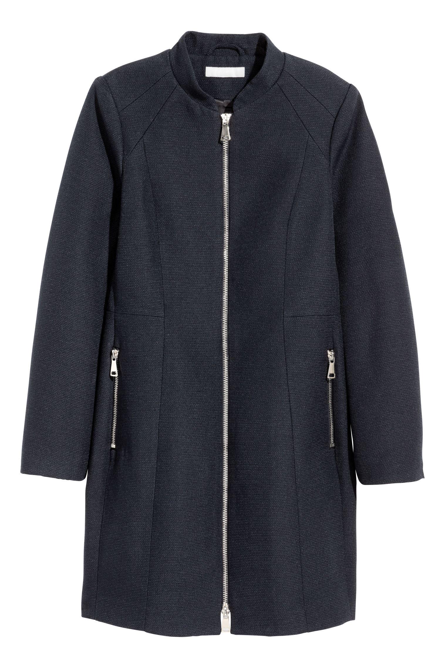 Пальто H&M р. 38 Темно-синій (12024582135)