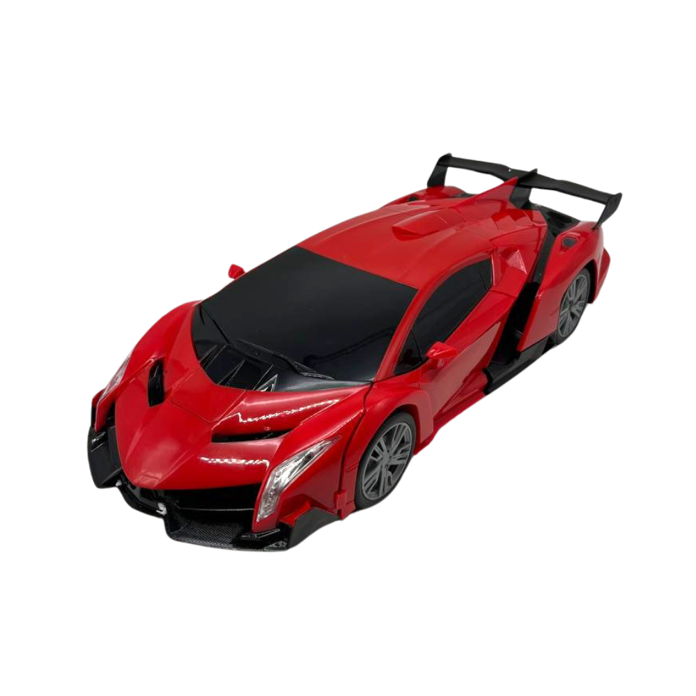 Машинка-трансформер Lamborghini autobot 2в1 на радиоуправлении аккумуляторная Красный (120.1549)