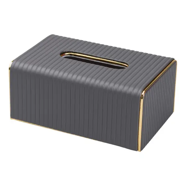 Серветниця прямокутна YIWU з екошкіри та корпусом із МДФ 23х13х9 см Сірий (147-107-HP-3-203G) - фото 3 Серветниця прямокутна YIWU з екошкіри та корпусом із МДФ 23х13х9 см Сірий (147-107-HP-3-203G) - фото 3