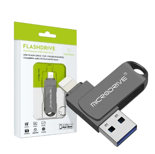 Флешка для компьютера Microdrive 32Gb USB 3.0 для iPhone флешка для Ipad Black