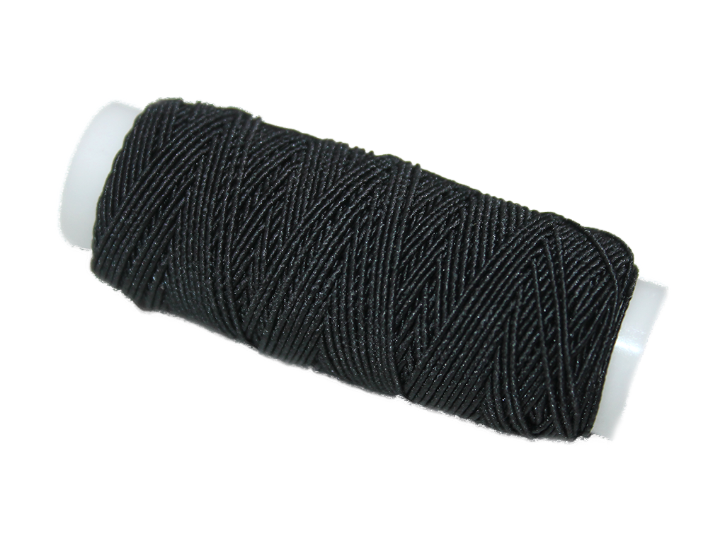 Нитки гумові 0,9 мм 25 м Чорний Нитки гумові 0,9 мм 25 м Чорний