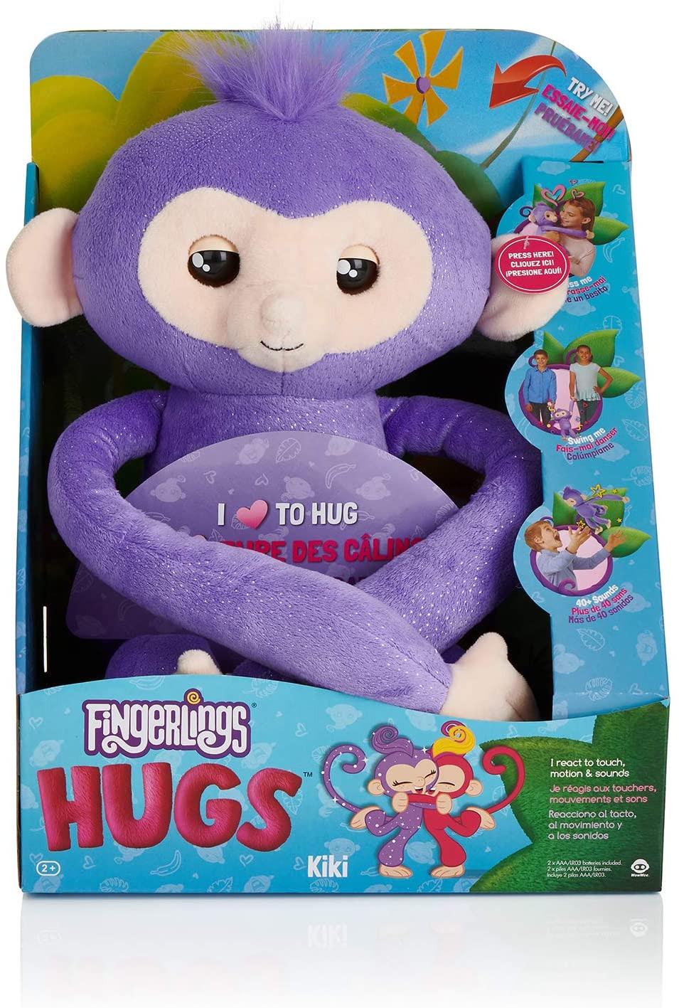 Интерактивная обезьянка-обнимашка WowWee Fingerlings HUGS Kiki (WWF16) - фото 7