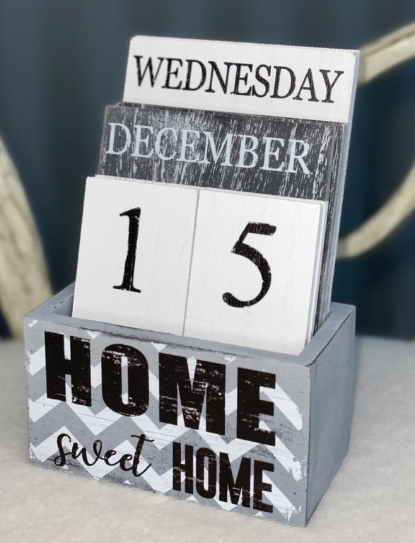 Календарь вечный Home деревянный N118 15/10/5,5 см (STL-10105)