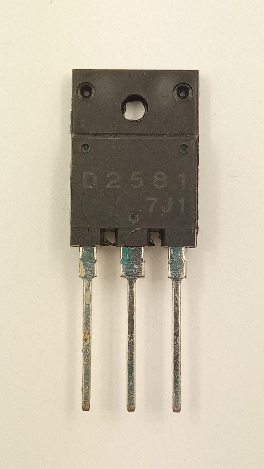 Транзистор 2SD2581 npn+D 1500V 10A 70W TO-3P (16384)