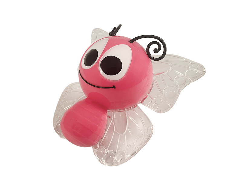 Ночник сенсорный Lemanso NL14 4LED RGB бабочка розовая