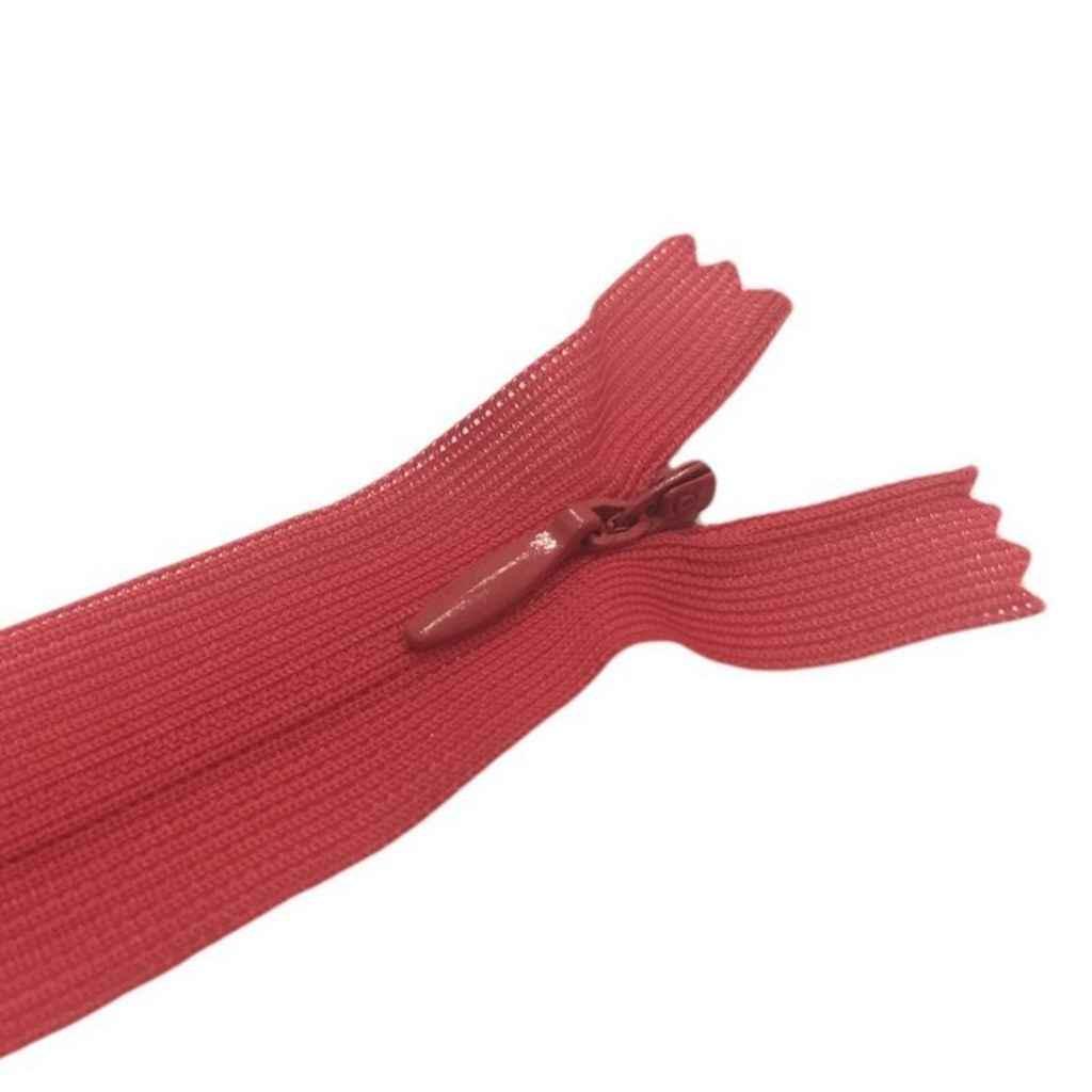 Молния Welltex неразъемная потайная S-003 ZIP 50 см Ярко-красный (634628)