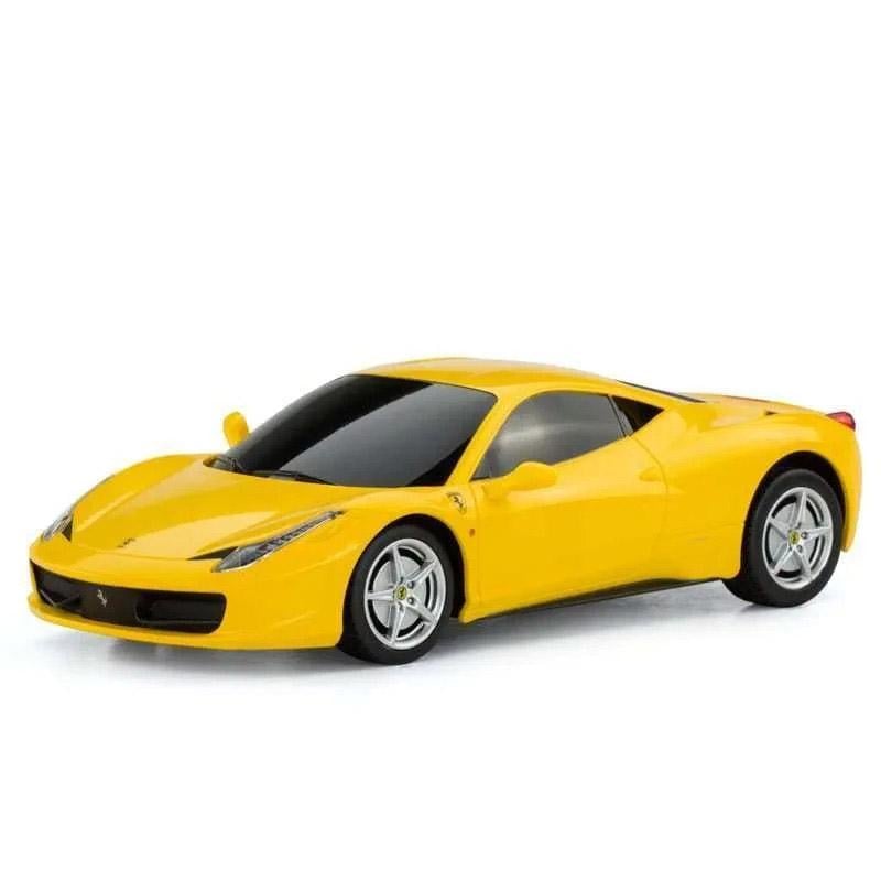 Машинка дитяча на радіокеруванні Rastar 46600 Ferrari 458 амортизатори 1:24 Жовтий (46600)