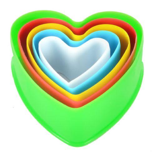 Формочки для печенья R98054 Heart 5 шт. 9,5х3,5 см