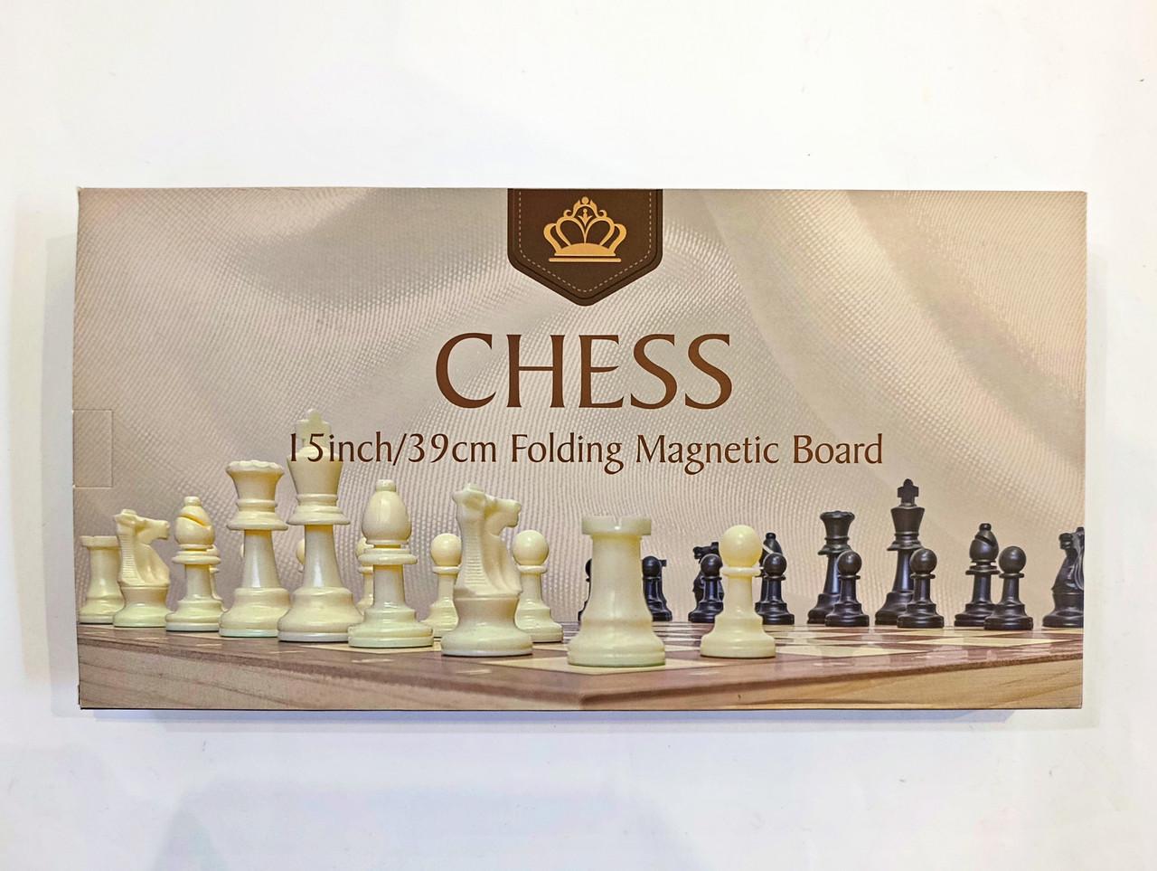 Шахматы деревянные настольные 20х40х4 см