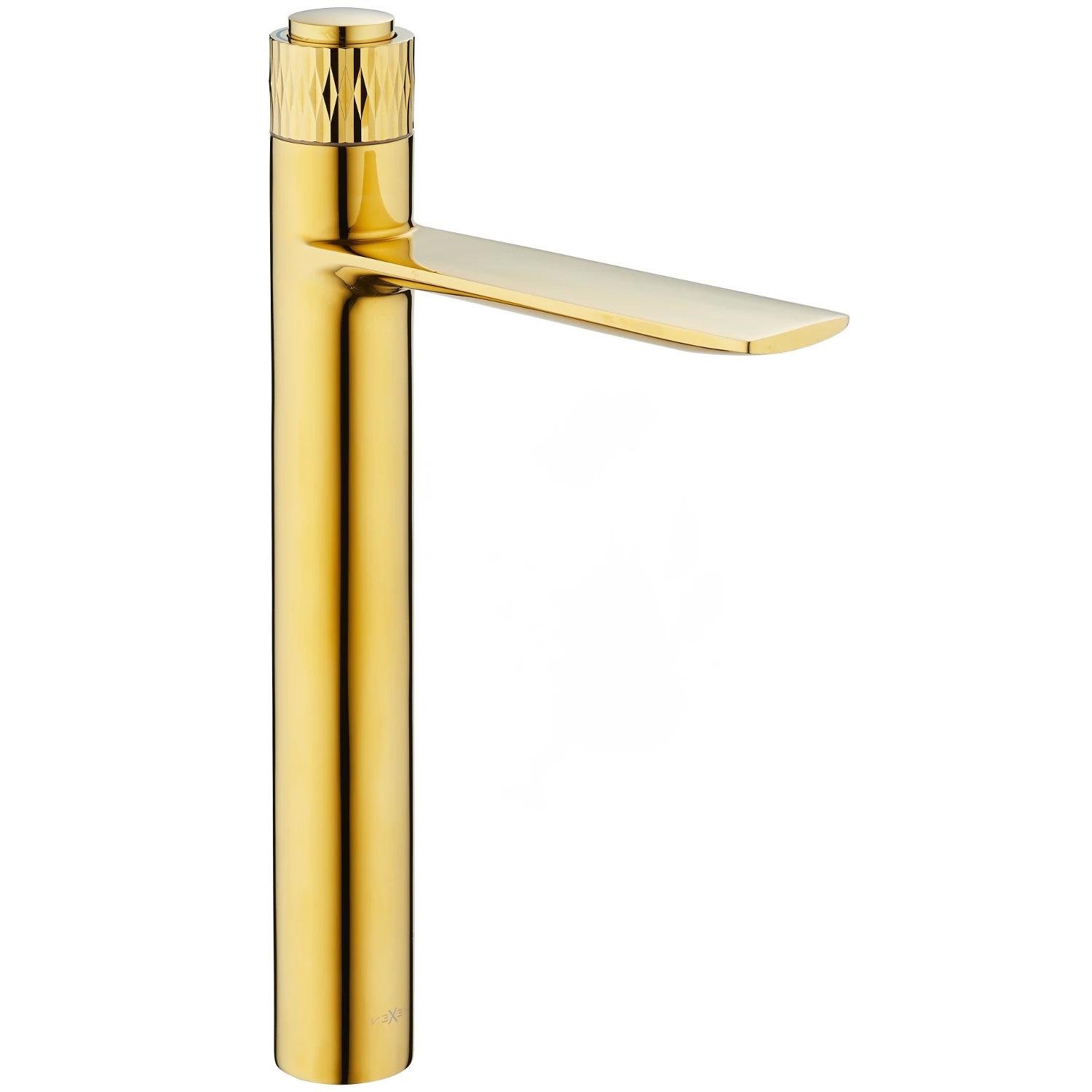 Змішувач для умивальника Mexen Zero+ MEX-71610-50 високий одноважільний Золотий (177549)