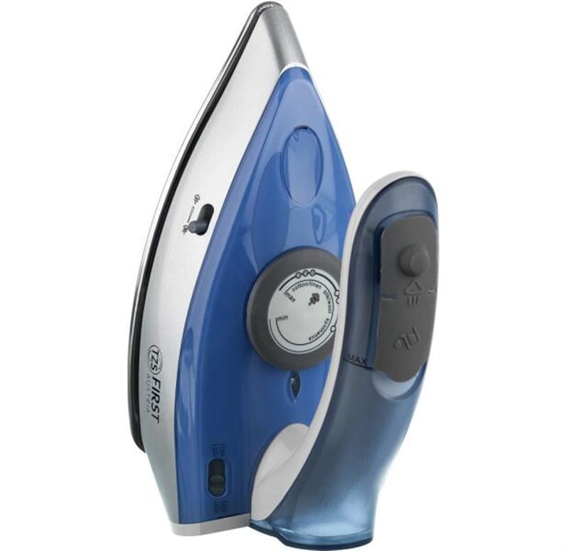 Утюг First FA-5640-2 резервуар 60 мл пар 13 г/мин нержавеющая сталь 1100 Вт Синий (623927) - фото 6 Утюг First FA-5640-2 резервуар 60 мл пар 13 г/мин нержавеющая сталь 1100 Вт Синий (623927) - фото 6