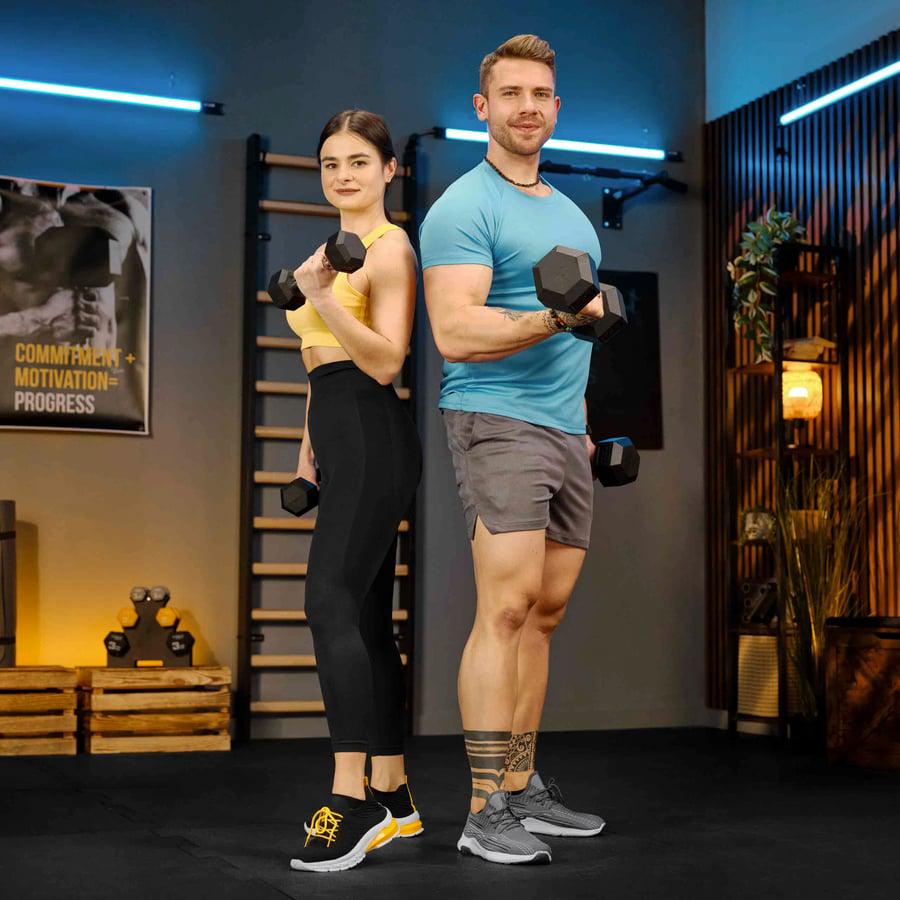 Гантеля шестигранная прорезиненная TREX Sport TX-200RD 20 кг (5193) - фото 8