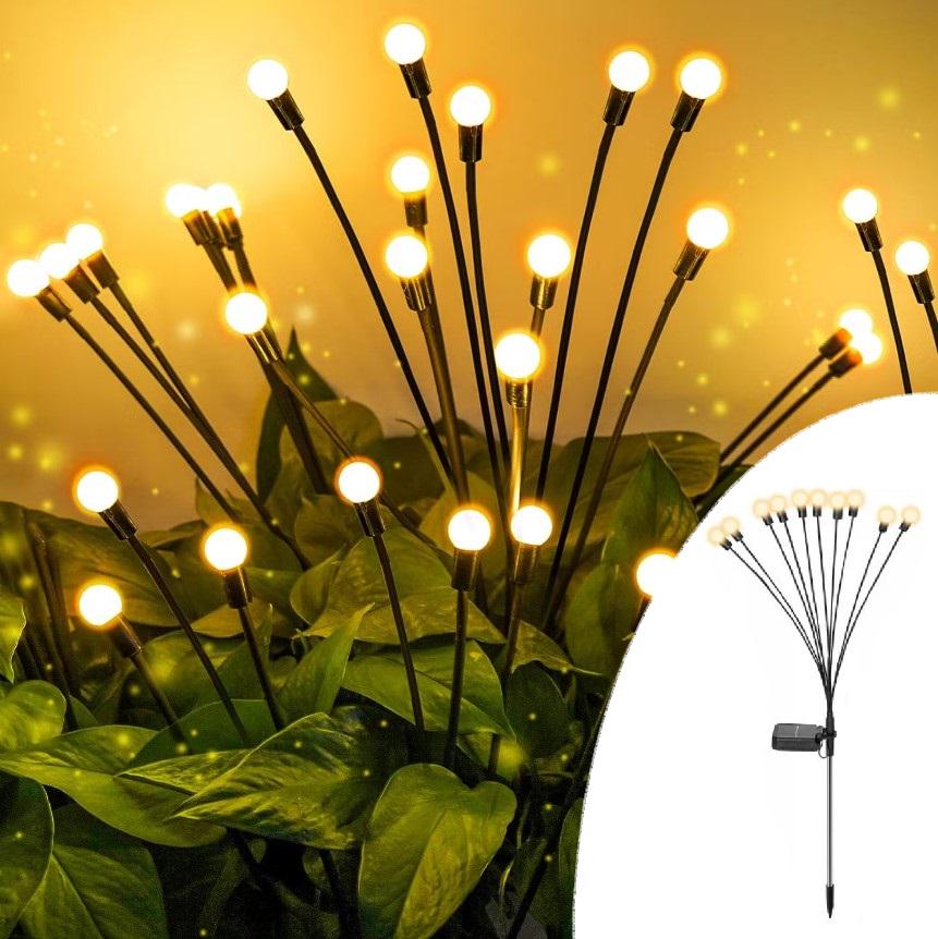 Фонарь на солнечной батарее садовый Светлячки 10 LED в грунт 70 см Теплый Белый (MX-00009032) - фото 5 Фонарь на солнечной батарее садовый Светлячки 10 LED в грунт 70 см Теплый Белый (MX-00009032) - фото 5