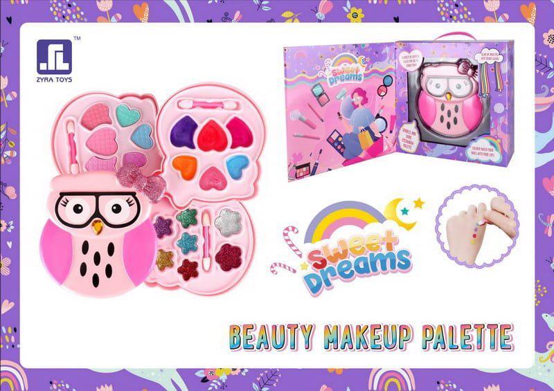 Набор для макияжа сова 12,5х11,5х5,5 см (436288) - фото 2