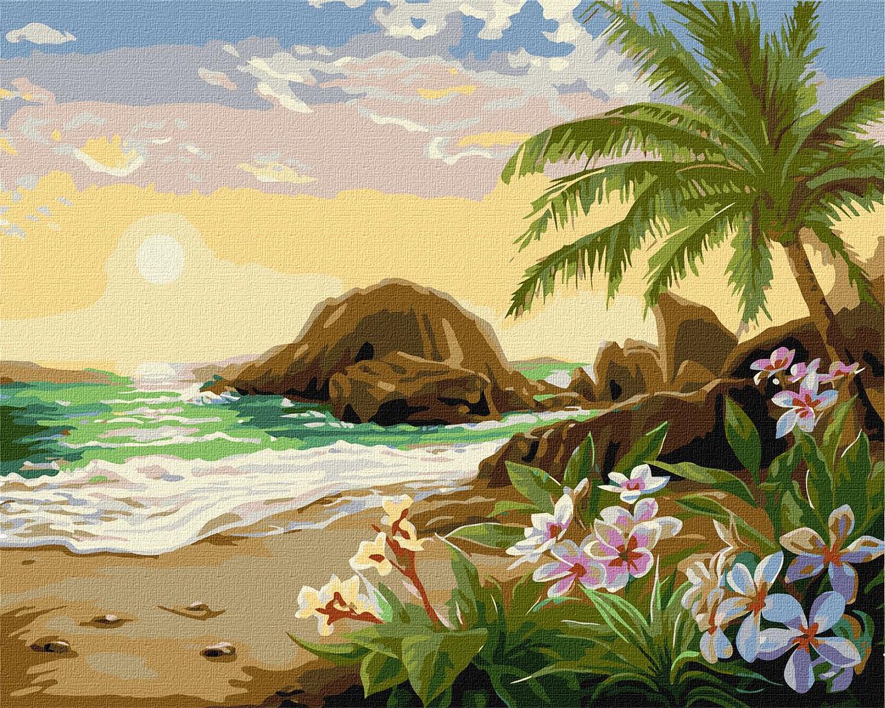 Картина по номерам Идейка Вечер в раю 40х50 см (KHO2765)