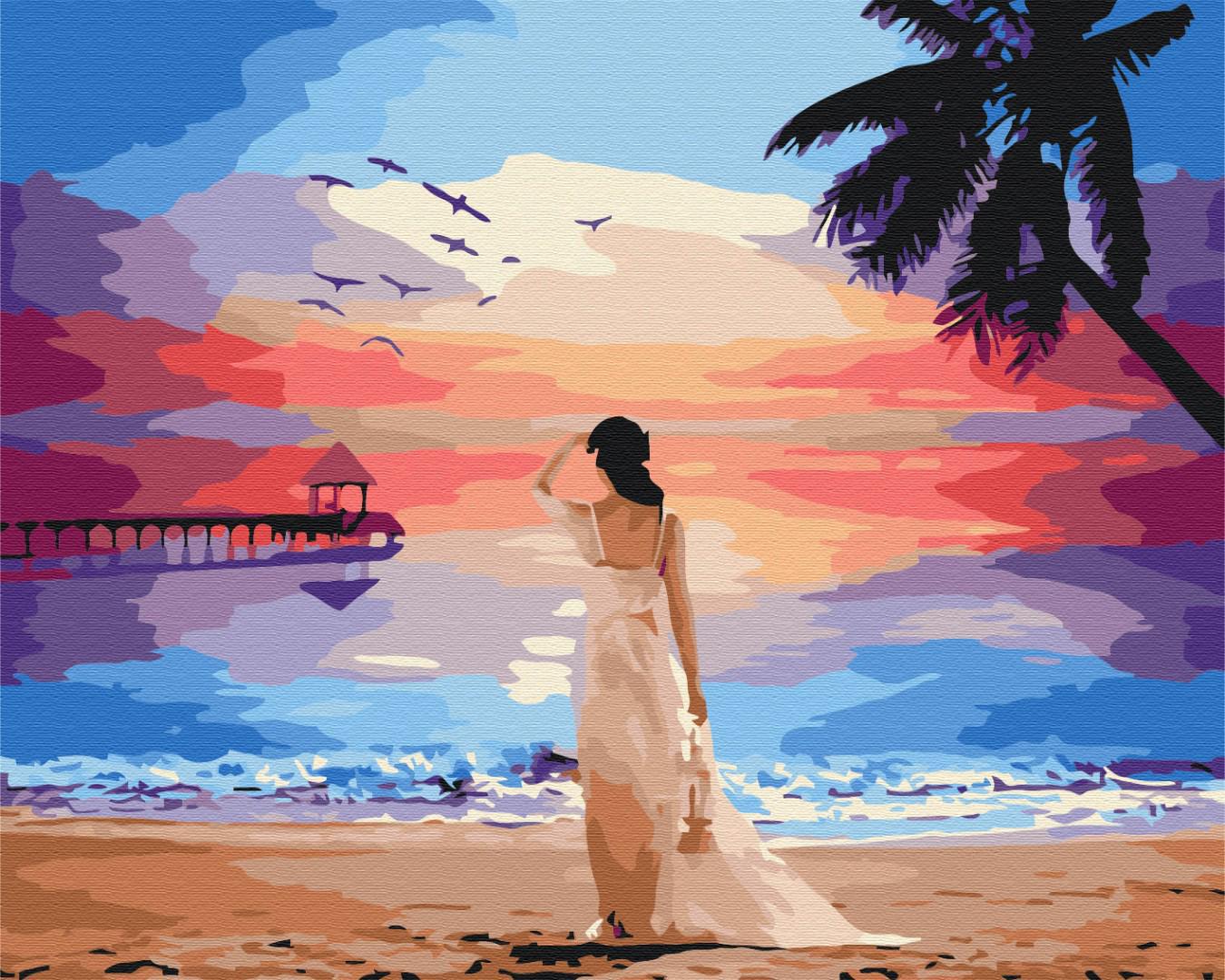 Картина по номерам Brushme Тропический рассвет 40x50 см (BS29454)