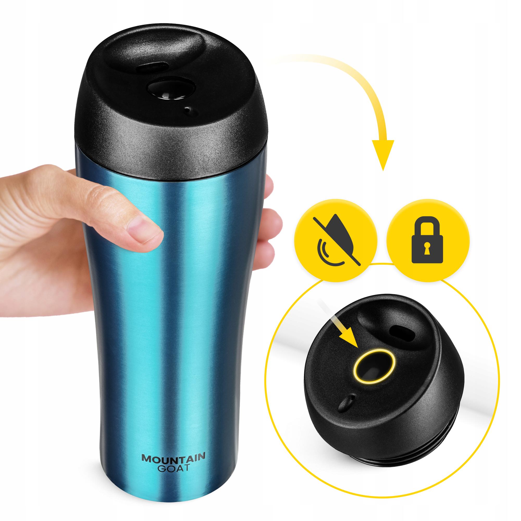 Термокружка Mountain Goat Travel 0,38 л Blue (P-5905973406932) - фото 5