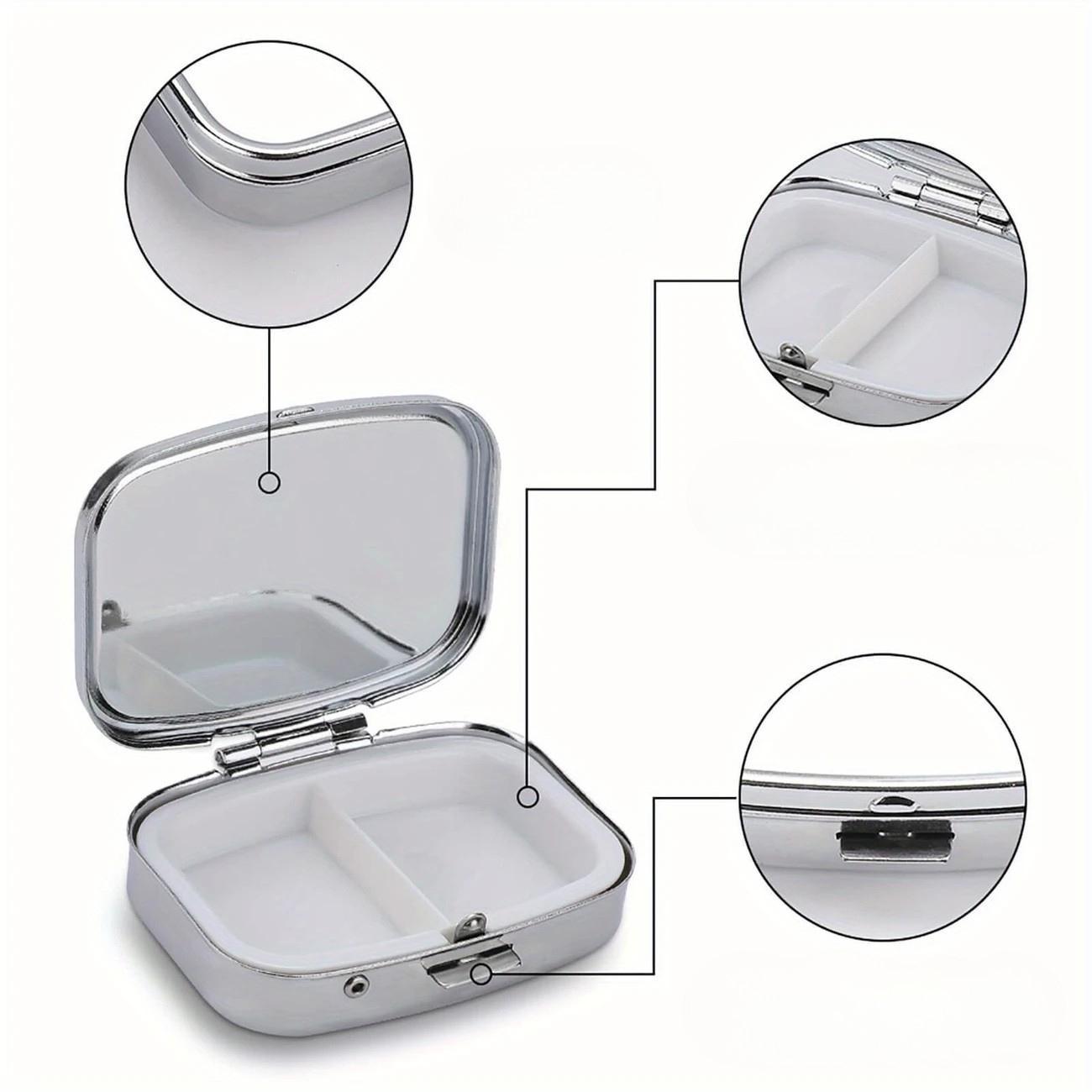 Таблетница Пчела металлическая на два отделения 5,5х4х1,5 см Разноцветный (D-0105) - фото 6 Таблетница Пчела металлическая на два отделения 5,5х4х1,5 см Разноцветный (D-0105) - фото 6