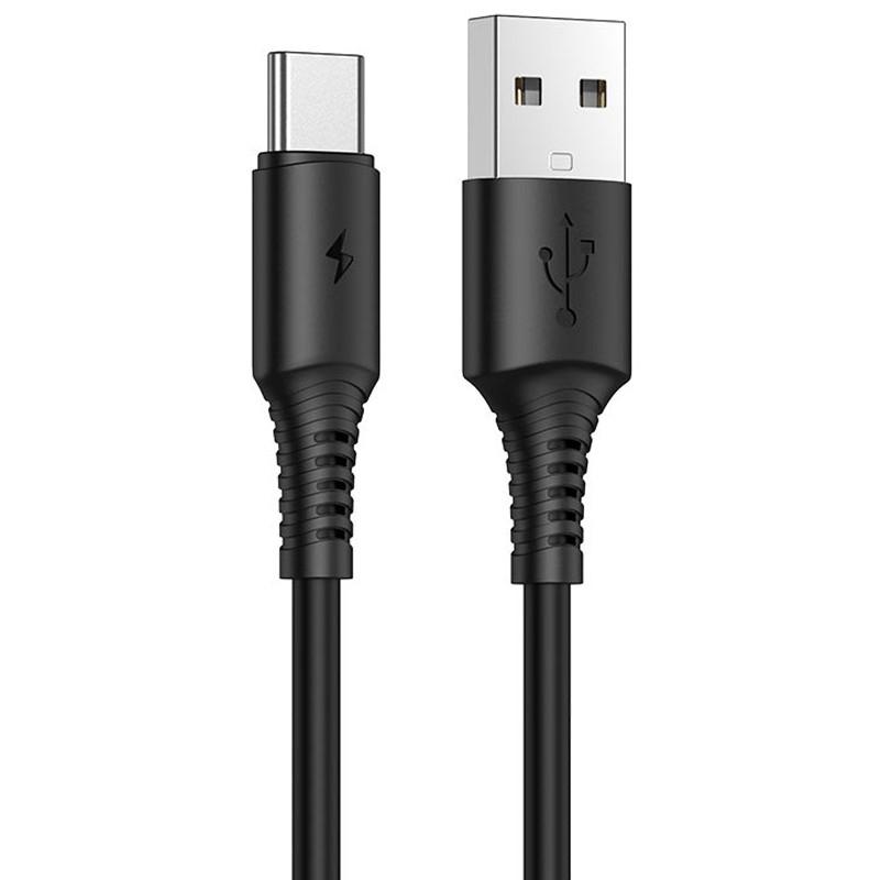 Дата кабель Borofone BX47 Coolway USB to Type-C 1 м Black
