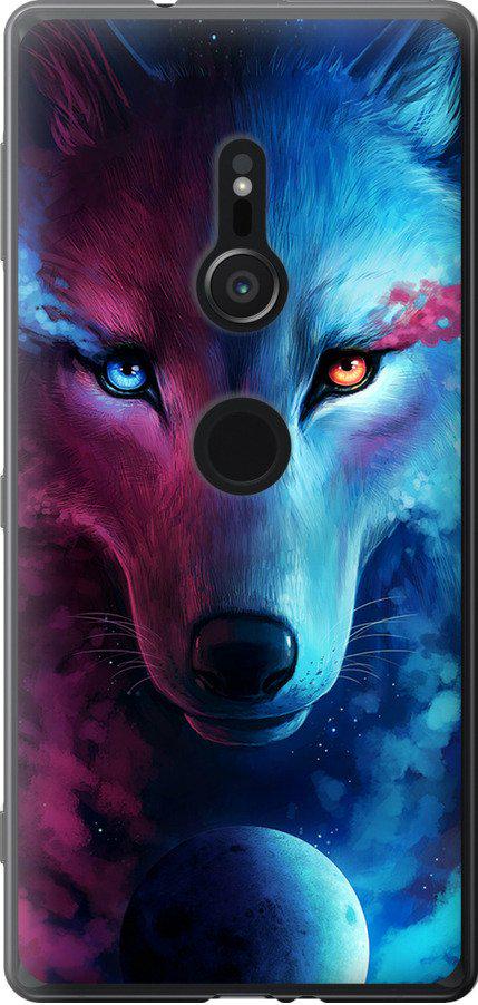 Чехол на Sony Xperia XZ2 H8266 Арт-волк (3999t-1378-42517)