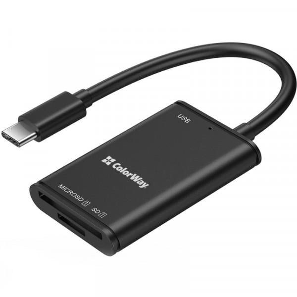 Кардидер ColorWay USB-C to USB 3.0 SD MicroSD (CW-CR-02)