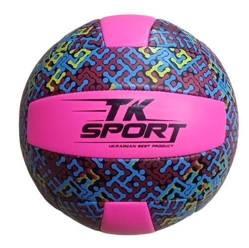 Мяч волейбольный TK Sport рисунок Розовый (C 70352) Мяч волейбольный TK Sport рисунок Розовый (C 70352)