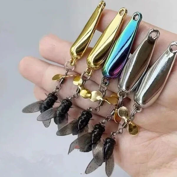 Набір блешень з мушкою 5 шт. 5,5 г (Y02279-3) - фото 2