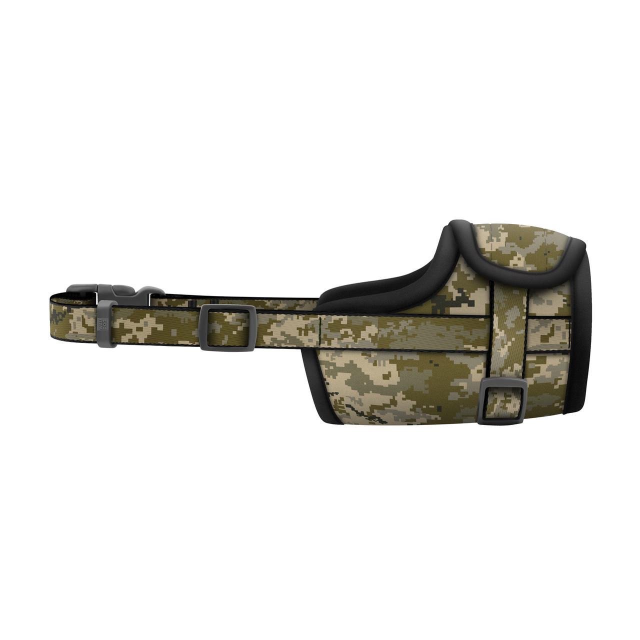 Намордник для собак Waudog Nylon пластиковый фастекс охват морды 14-20 см S Милитари (350-4026) - фото 3