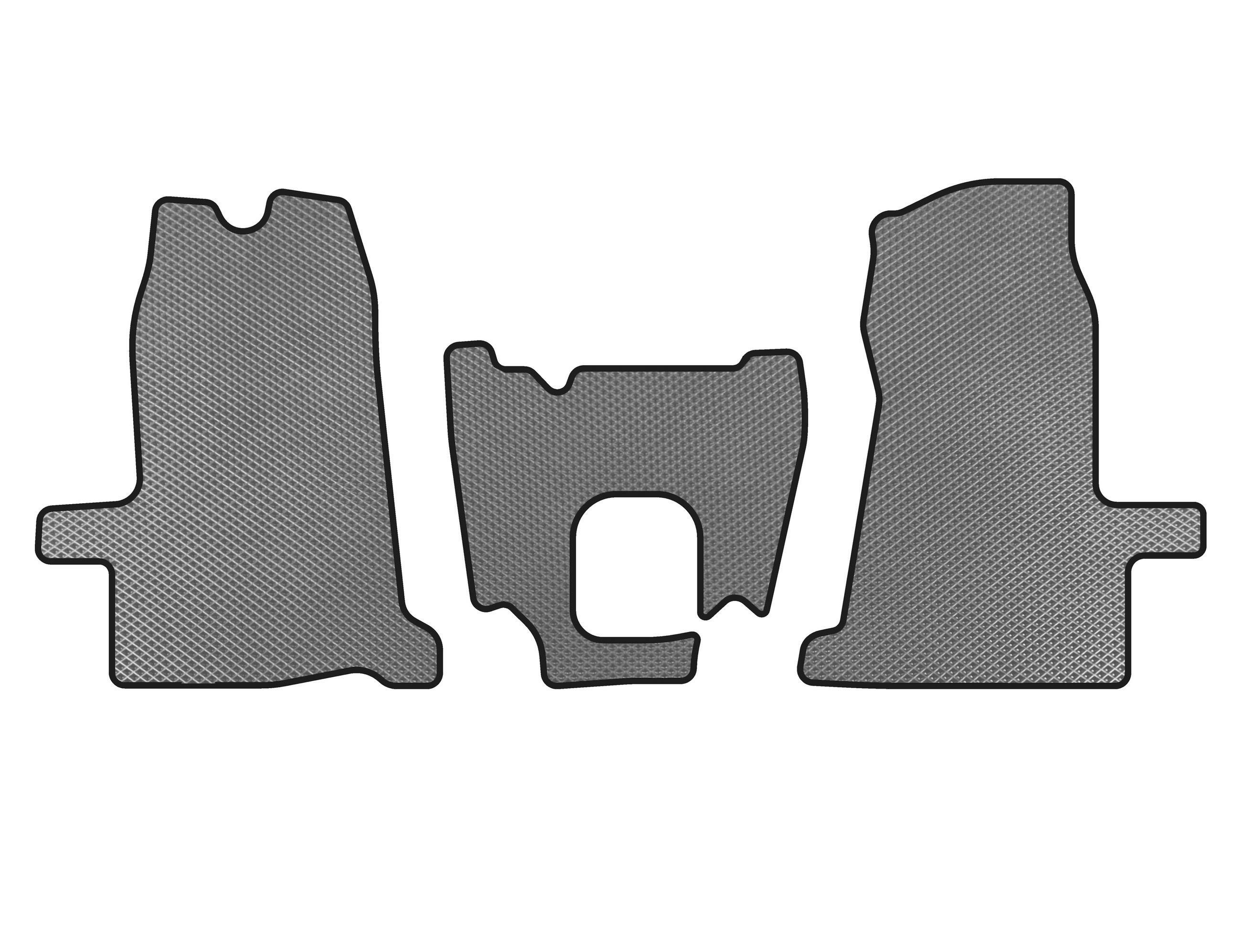 Коврики Digital Designs EVA 2000-2006 1+1 МКПП для Ford Transit 2000-2014 гг. этилвинилацетат Серый (143075)