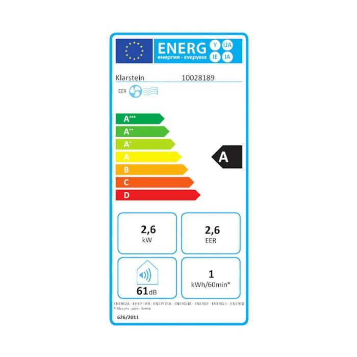 Кондиціонер мобільний для дому KLARSTEIN Metrobreeze 9 Paris на колесах 9000 БТЕ/год (10028189) - фото 8 Кондиціонер мобільний для дому KLARSTEIN Metrobreeze 9 Paris на колесах 9000 БТЕ/год (10028189) - фото 8