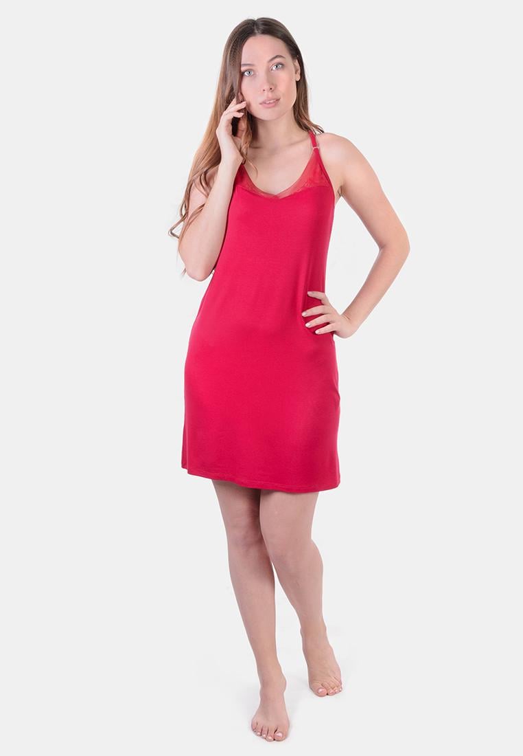 Женская ночная рубашка N.EL 1264-92 M Красный - фото 1