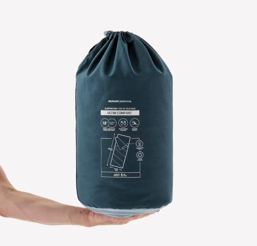 Мішок спальний Quechua для кемпінгу 200x80 см Синій - фото 3 Мішок спальний Quechua для кемпінгу 200x80 см Синій - фото 3