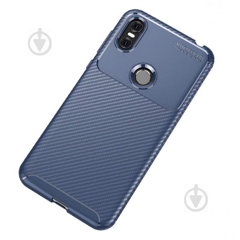 Чохол Carbon Case Motorola P30 Play Синій (hub_HIKk30707) - фото 2