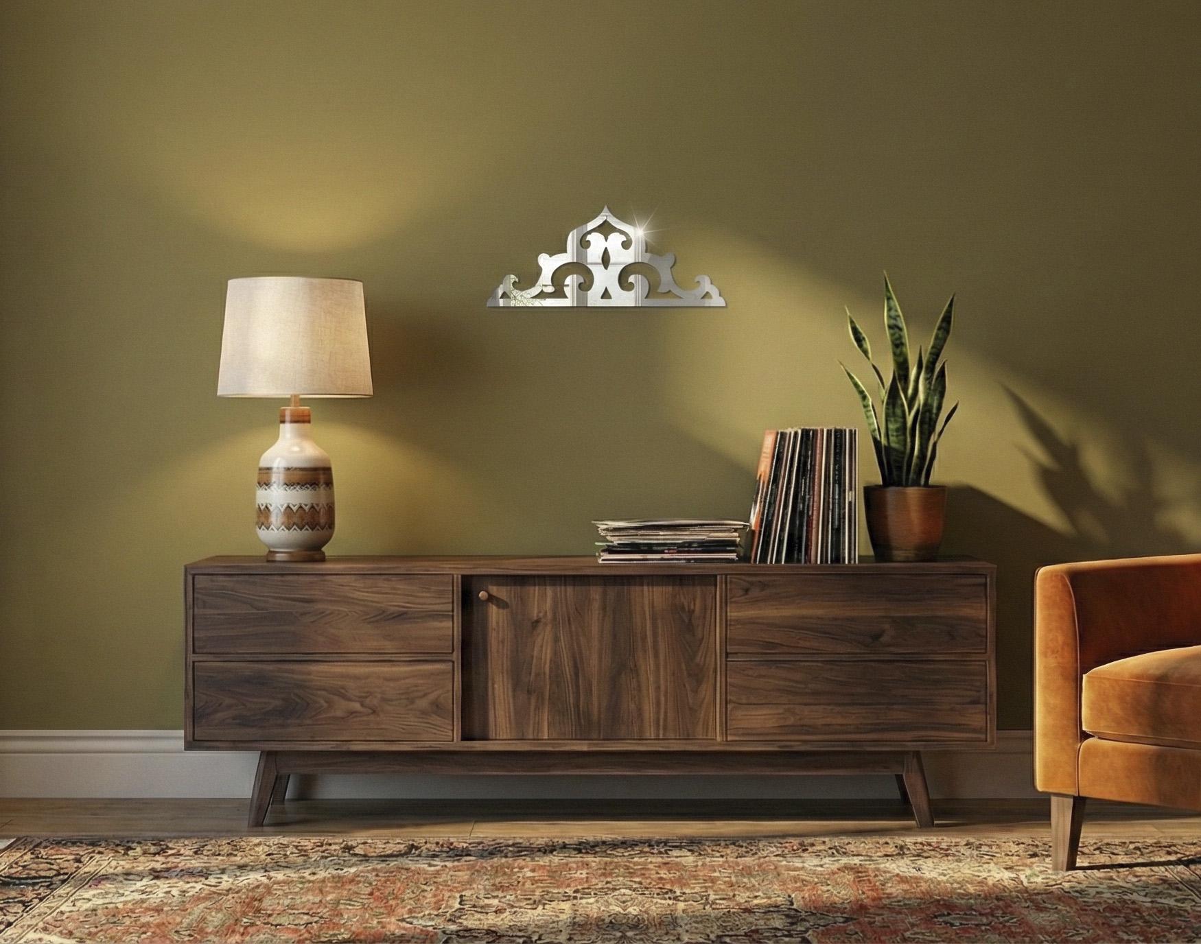 Набор зеркальный угловой декор DFA для стен и мебели 4 шт. Серебристый (YA00088-1-S)