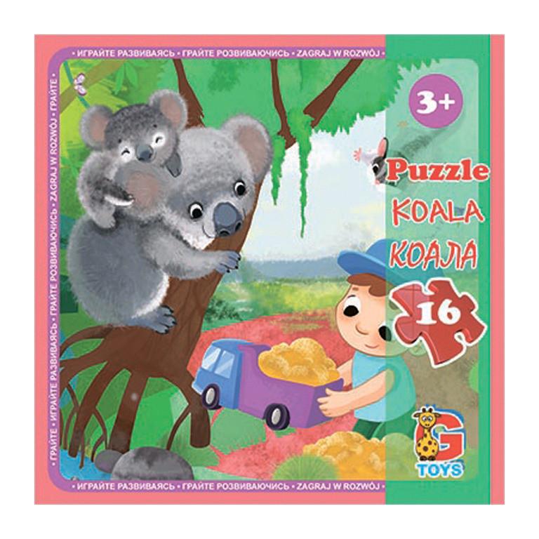 Пазлы детские картонные G-Toys Зоопарк 16 эл. (IP-177-P-759)