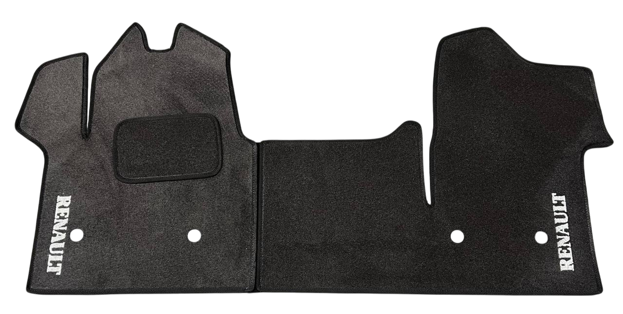 Коврики в салон ворсовые для Renault Master 2010- 1+2 5 шт. Черный (27327051)