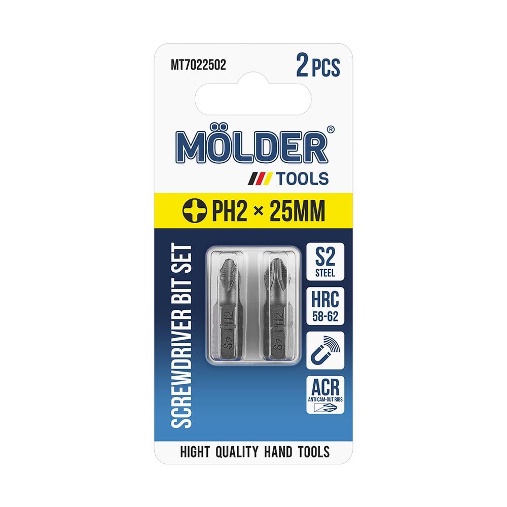 Набор бит Molder PH2x50мм 2 шт. (MT7025002)