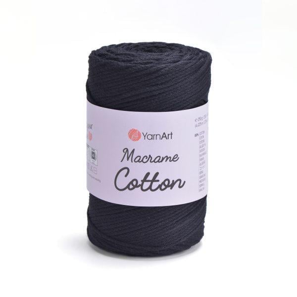 Шнур плетеный для макра Macrame Cotton 2 мм Черный №750 (1874798358)