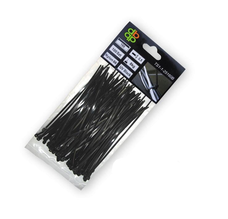 Стяжки кабельные пластиковые разъемные 7,6x300 мм (1128)