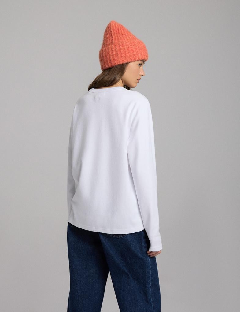 Лонгслів жіночий Diverse CLTN WASER XL Білий (5905384074539) - фото 2