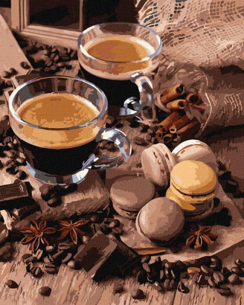 Картина по номерам Идейка Натюрморты Аромат кофе 40х50 см в термопакете (KHO5642)