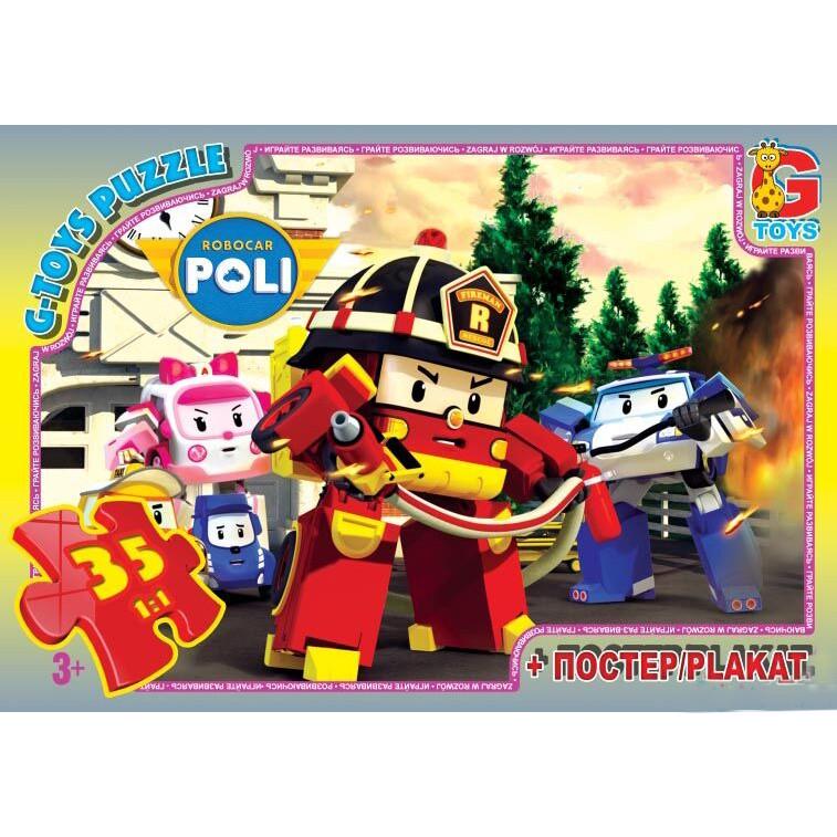 Пазлы детские картонные G-Toys Робокар Поли 35 эл. (IP-177-P-702)