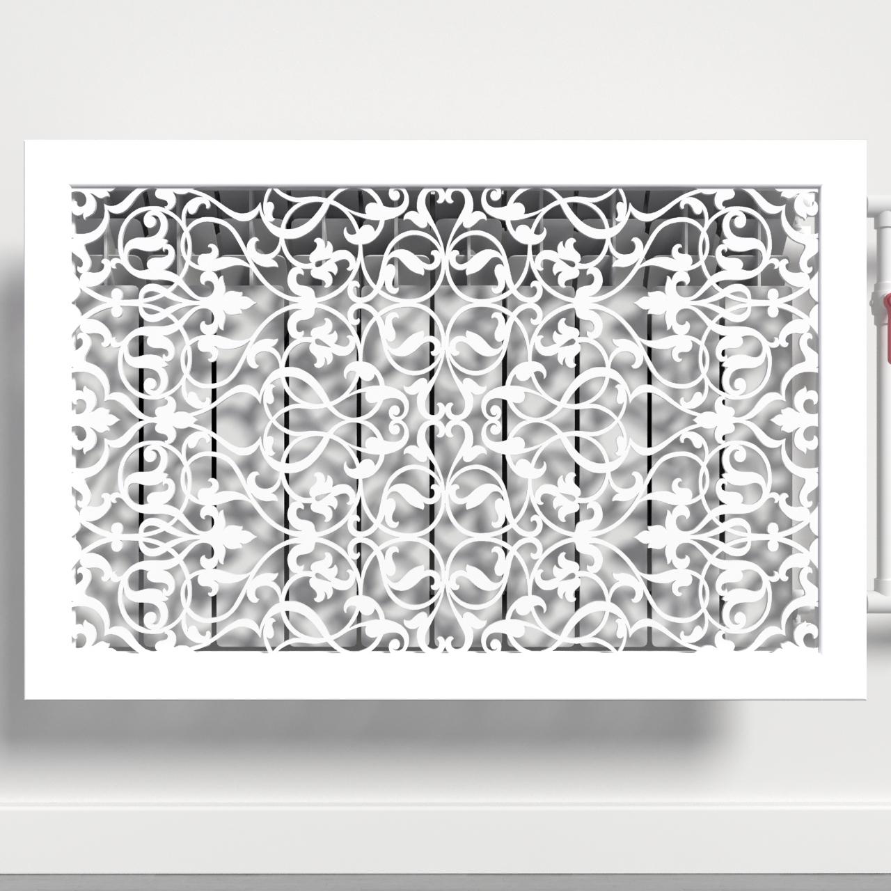 Решетка-экран на батарею SMARTWOOD 600 мм Белый (R20292104)