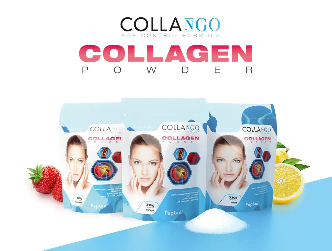 Колаген Collango Collagen Powder Raspberry 330 г - фото 2